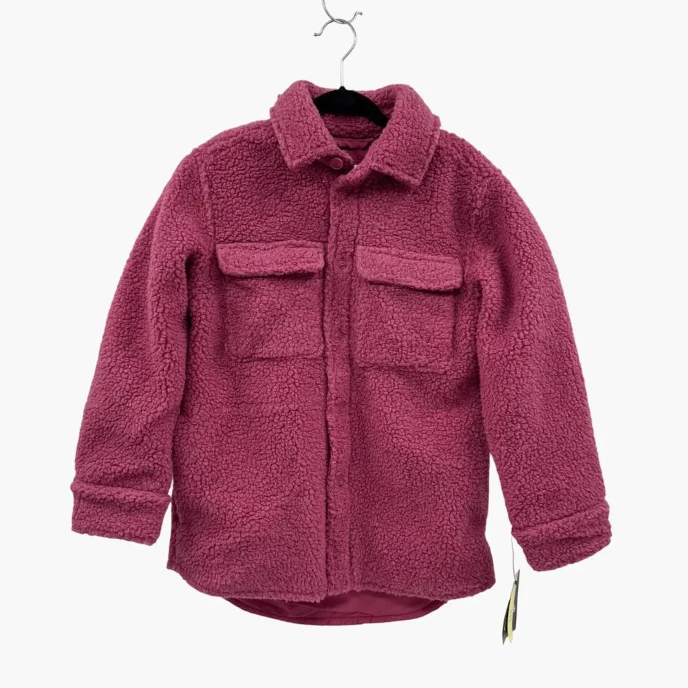 NEW Art Class Girls Shearling Shacket Coat - Size Medium